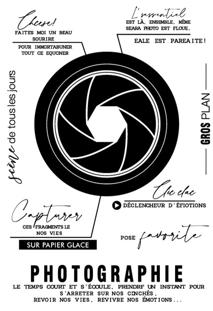 Fransk genomskinlig stämpel för scrapbooking transparent silikongummi gör-det-själv fotoalbumdekor  f131: Lavendel-