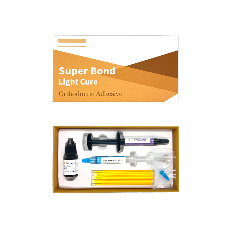 Adhesivo de ortodoncia Dental, Kit de pegamento de curado automático/ligero para soportes de ortodoncia, pegamento azul, sistema de unión directa de odontología: # 3