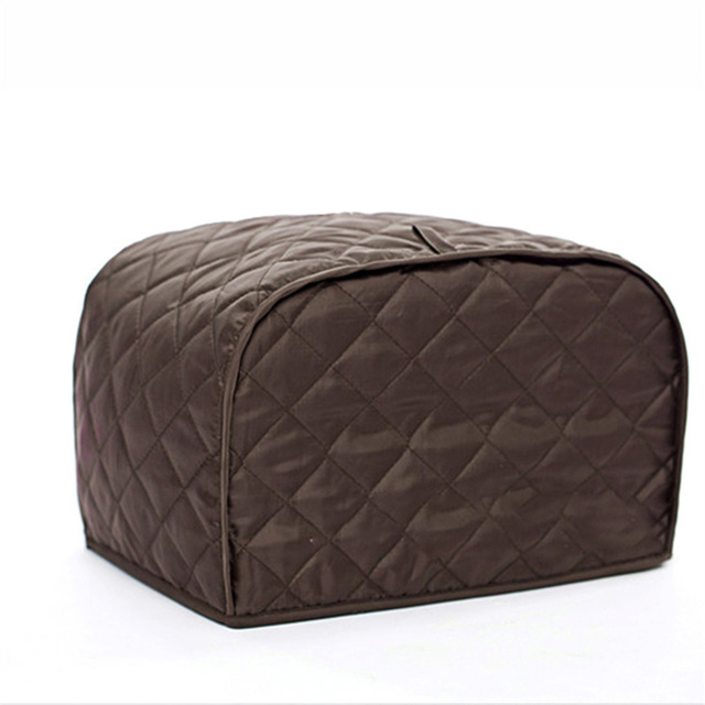 Cubierta antipolvo para tostadora de pan, funda protectora para tostadora de dos/cuatro rebanadas, herramientas a prueba de polvo para el hogar: Brown-2 Slice