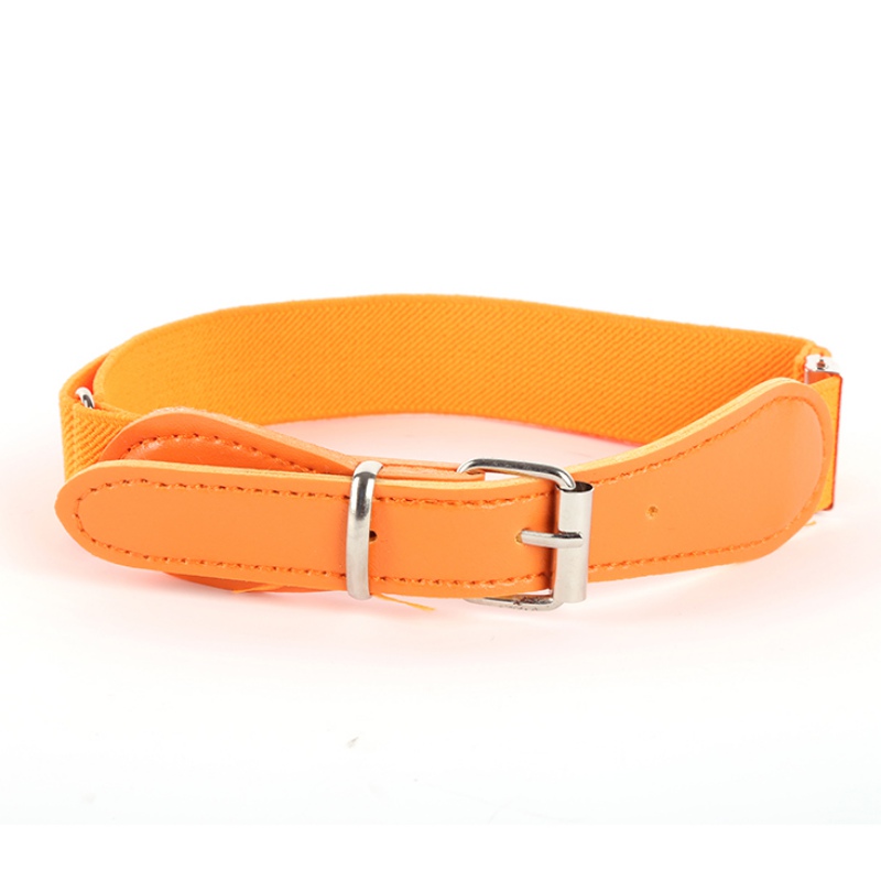 Vrouwen Mannen Multi-Kleur Casual Peuter PU Tailleband Zuigelingsjongen Meisje Riem Lederen Verstelbare: Oranje