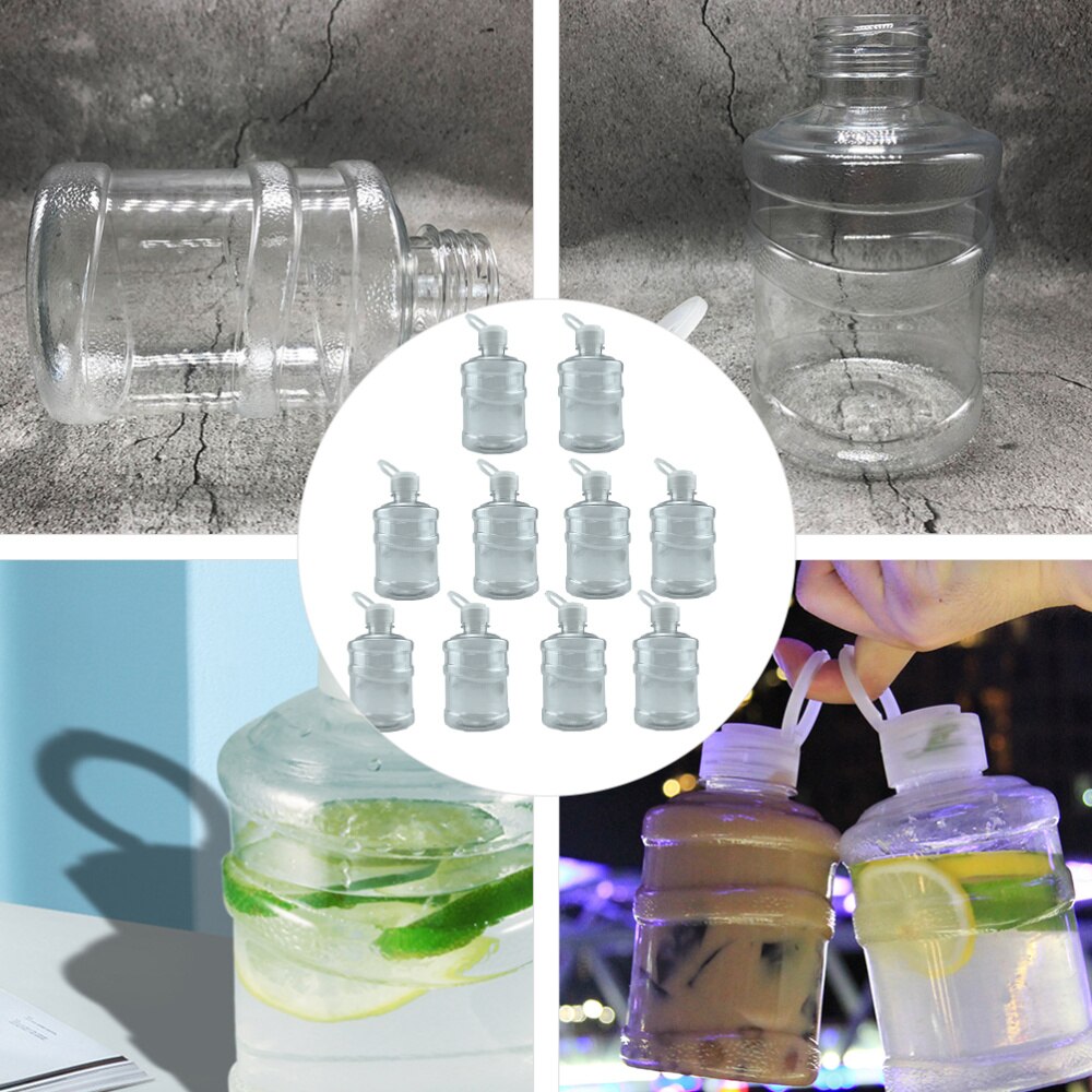 10 pezzi bottiglia di acqua trasparente mini bottiglie di bevande bottiglia di stoccaggio da 500ML