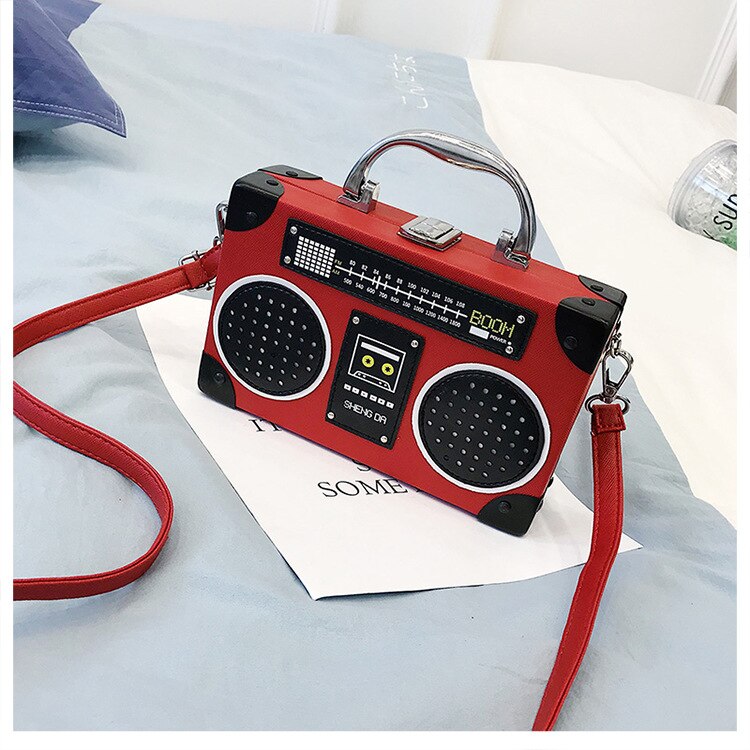 radio kształt torby designerskie dla kobiet 2019 torby kobiety torebka Bolsa Feminina kobieta ramię torba luksusowa torebka kobiet torba: czerwony