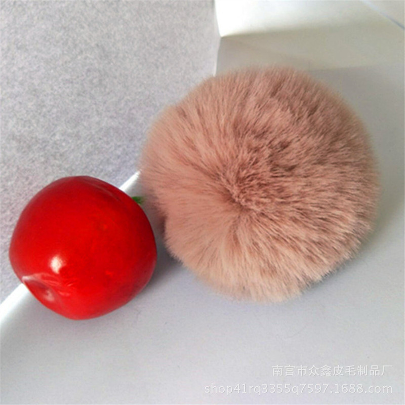 5 Stks/partij 8Cm Pluizige Faux Konijnenbont Bal Pompom Pluche Vrouwen Tas Auto Sieraden Voor Kleding Naaien Stof Accessoires faux Fur: 11