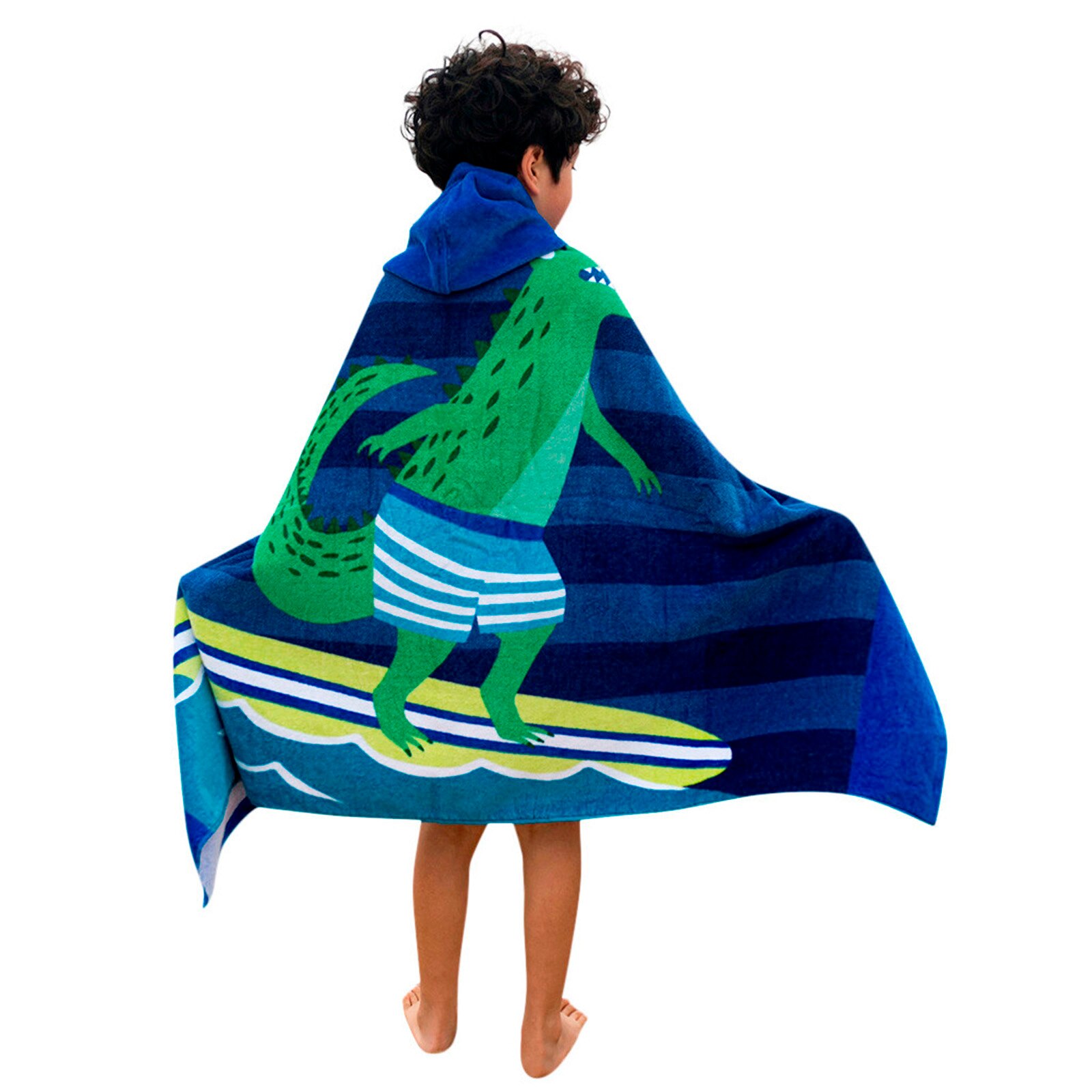 Albornoz con estampado de dinosaurios y animales para bebé, toalla de Spa con dibujos animados para bebé, bata de baño para niños, toallas de playa infantiles