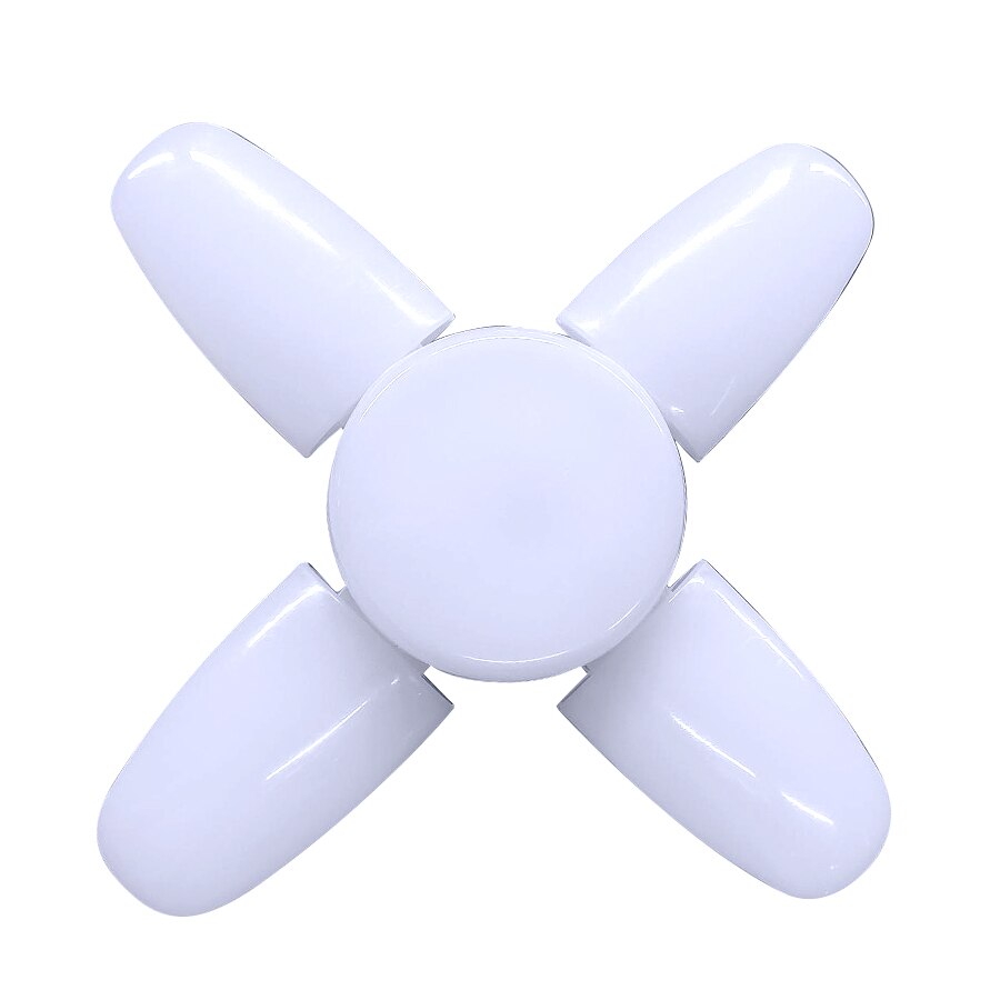 E27 Lüfterförmige LED-Birne, AC220 V, 28 W, faltbarer Lüfterflügel, LED-Licht, Lampe, Strahler für Zuhause, Deckenplatte, Zimmer, Garage, Beleuchtung: Default Title