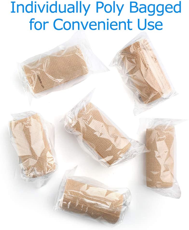 4 Inch 18 Rolls Self Aanhangend Wrap 4 Inch Zelfklevende Bandages Wrap Tape Stretch Bandage Zelfklevende Bandage Wraps