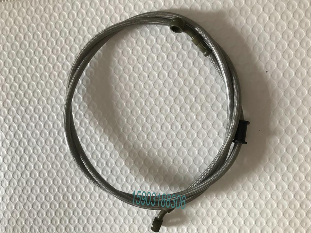 100cm lång färgglad motorcykel motorcykel rostfritt stål flätad pvc täckt nylon kärna broms koppling oljeslang linje rör