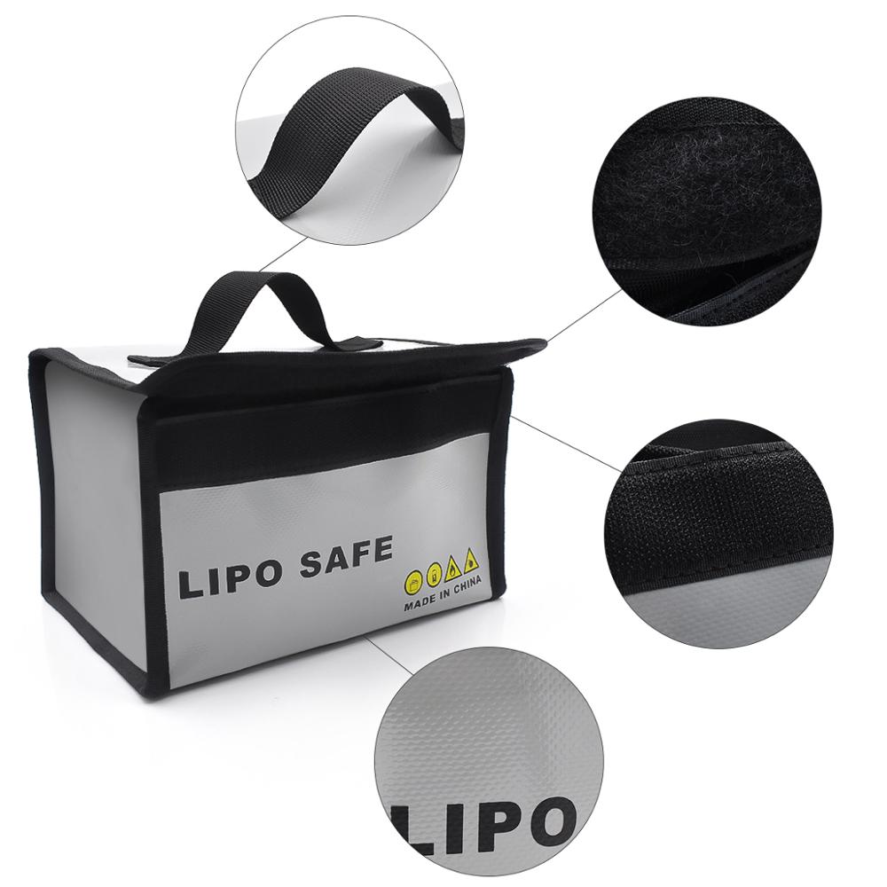Lipo sikker taske vandtæt brandsikker opbevaringspose til li-po batteri sikker taske sikkerhedsvagt til dji mavic air 2 drone batteri