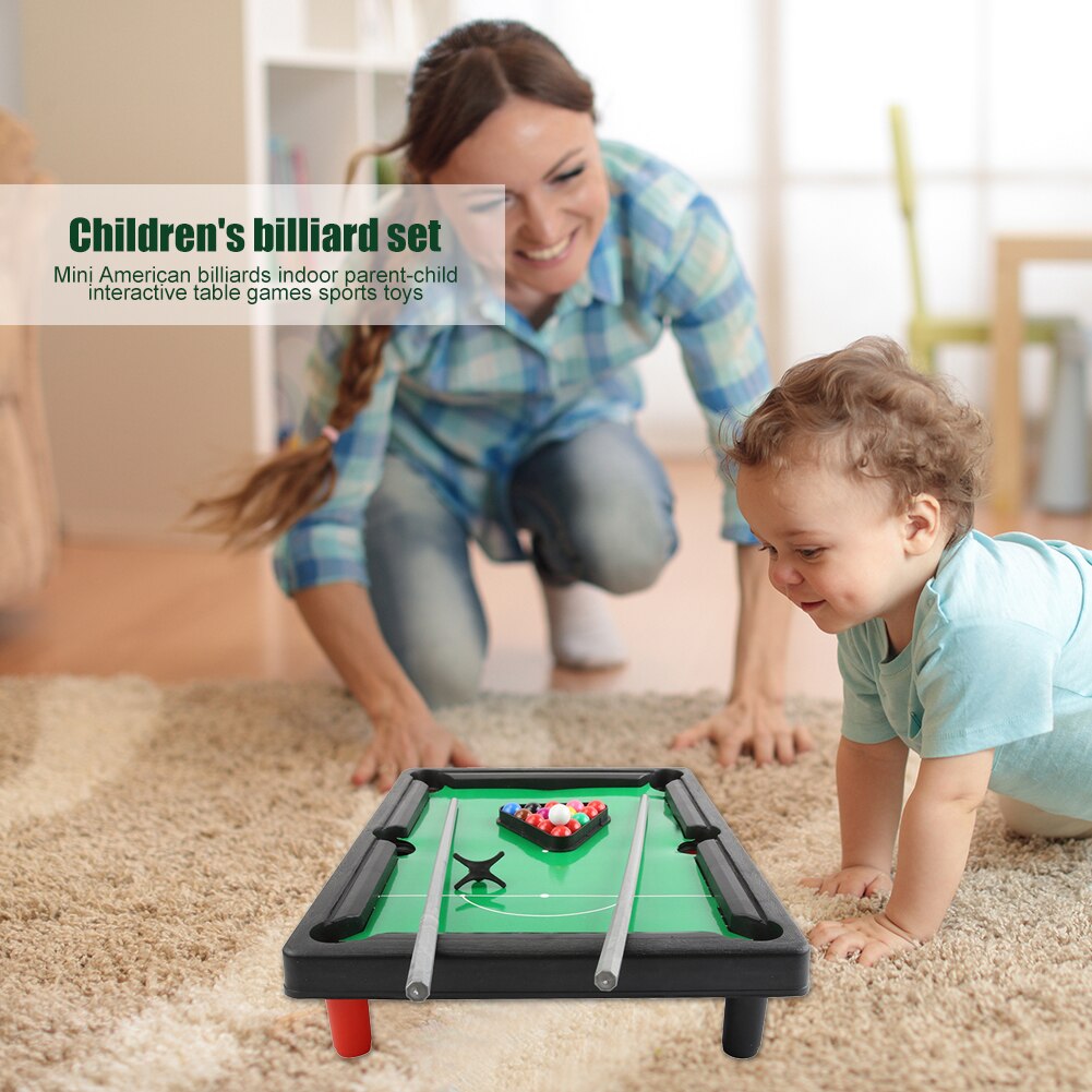 Mini Billiards Toy Set Home Party Parent Child Interaction Game Educational Toys abletop Pool Set Famil Party Billiards Game