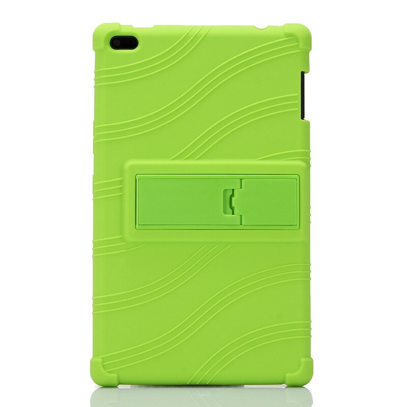 Funda de silicona suave ultradelgada para Lenovo TAB 4 8 8,0 pulgadas funda trasera para Lenovo TAB 4 8 TB-8504F TB-8504N tablet funda + película + bolígrafo: green