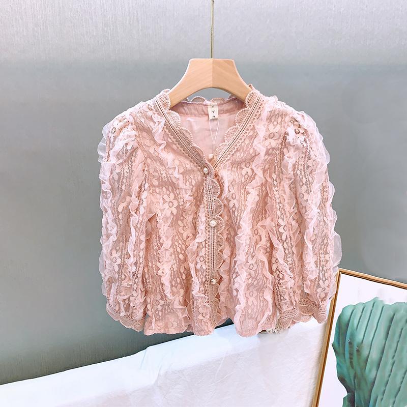 Brand New Baby Girls dolce Cardigan in pizzo giacca moda ragazza bambini principessa top primavera autunno cappotti Casual abbigliamento per bambini: 24M