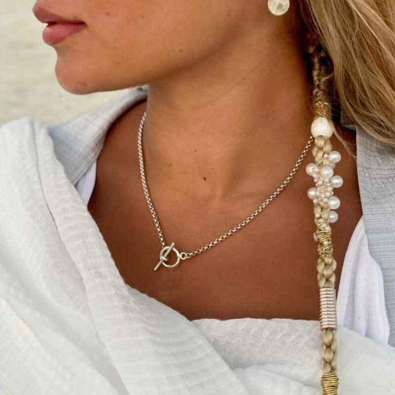 Collana Girocollo Donna In Oro Bianco 18 Kt Con Pendente A Forma Di Stella Con Diamanti Naturali 009 Ct - Foto 10