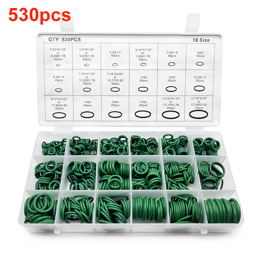 O-Ring Assortiment Kit Set Nitrilrubber Hogedruk O-ringen NBR Afdichtingsset voor Loodgieterswerk Automotive en Kraanreparatie O-ringen: Grey