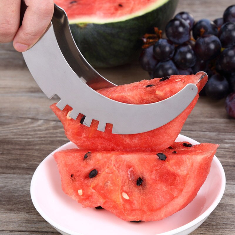 Stainless Steel Watermelon Premium Stainless Fruit Carving Kitchen Utensil Melon Watermelon Cubes Kitchen Accessories
