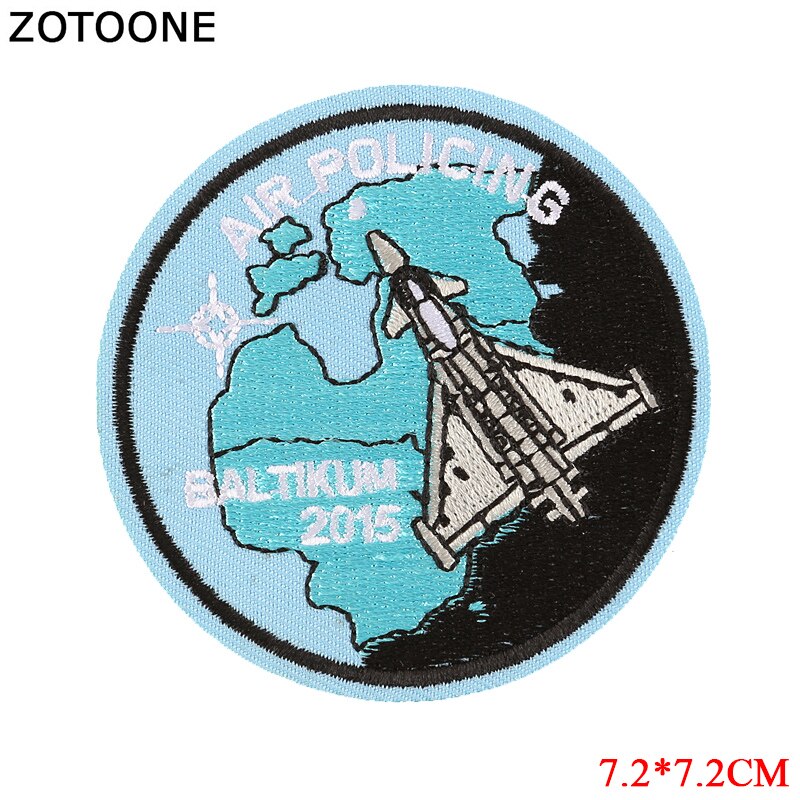 Zotoone Ronde Raket Planeet Patches Diy Stickers Ijzer Op Kleding Warmteoverdracht Applique Geborduurde Toepassingen Doek Stof G: PE1832CT