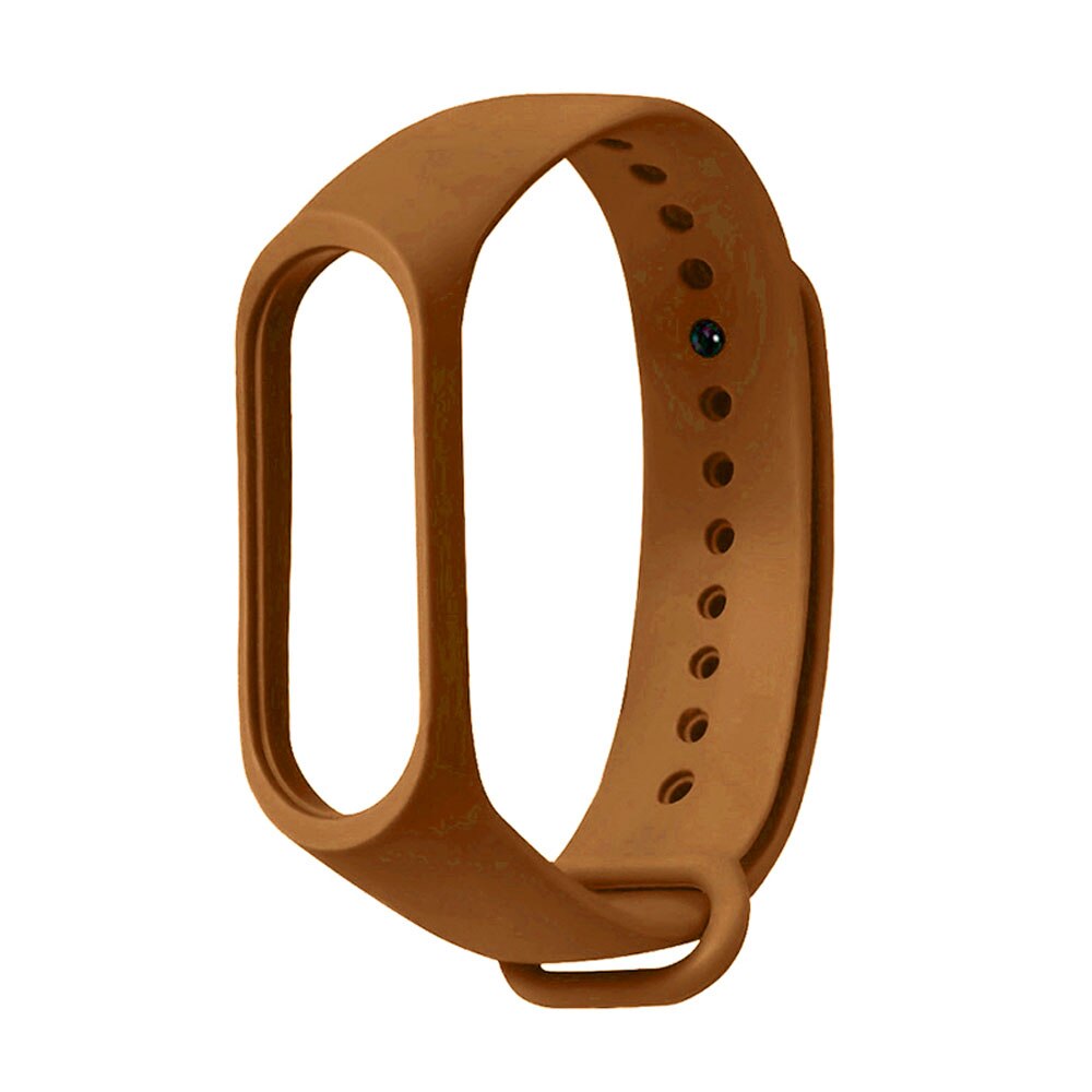 Bracelet For Xiaomi Mi Band 4 3 Strap Silicone Black Wrist Strap For Xiaomi MiBand 3 4 Wriststrap Bracelets Miband M3 M4: Brown