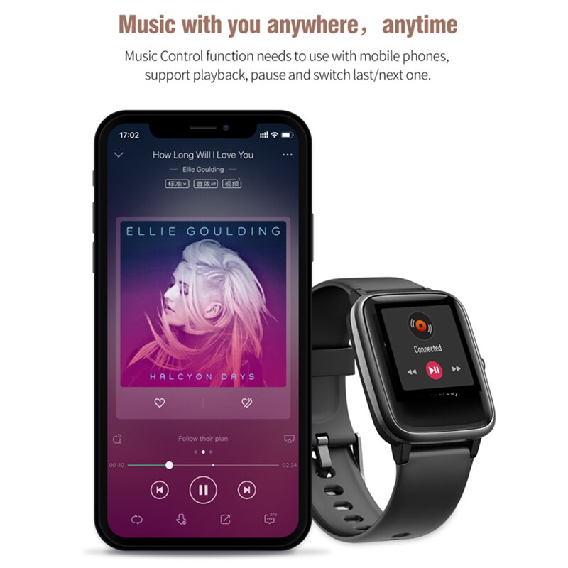 Montre intelligente Fitness Tracker moniteur de fréquence cardiaque IP68 étanche montre podomètre activité Tracker Sport Smartwatch pour Android IOS