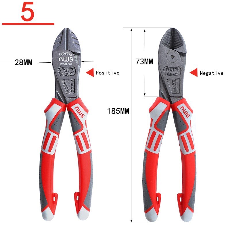 Eksentrisk avbitertang manuelt verktøy håndlagde verktøy multiverktøy elektriker klemme hånd multiverktøy krymping: Grønn