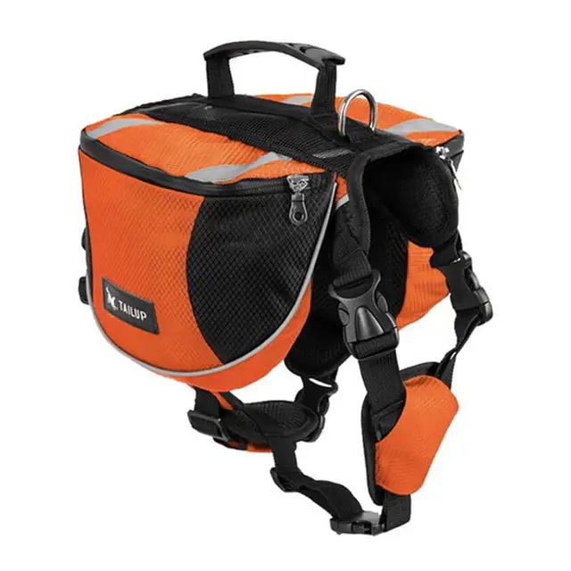 Pet Outdoor Backpack Large Capacity Dog Adjustable Saddle Bag Luxury Dog Backpack Harness Carrier For Traveling Hiking: S / Mustard Yellow