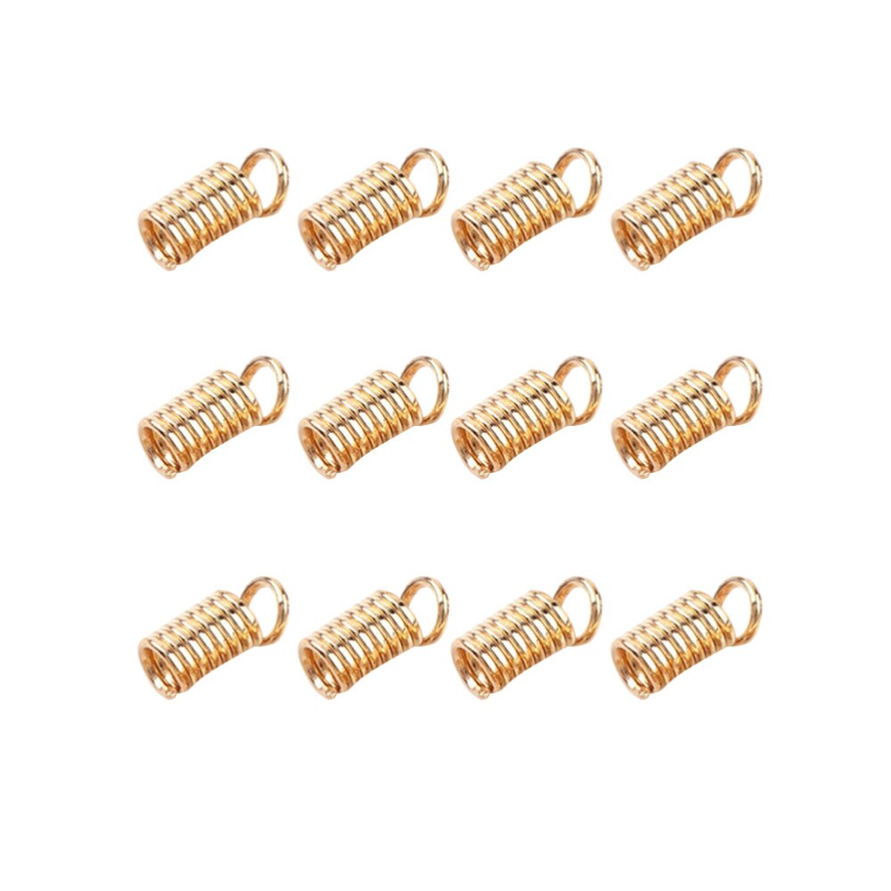 5 Packs DIY Jewelry Connectors Crafts Connecting Button Spring Buckles for Home Shop Dark Silver (3x7mm)
