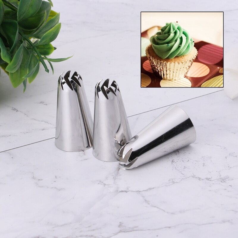 Rvs 8 tand Icing Piping Tips Nozzle Cake Decorating Pastry Bakken Tools