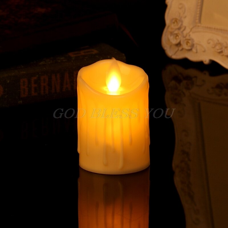 Flameless LED Swing Electric Flickering Tea Light Candle Wedding Christmas Decor