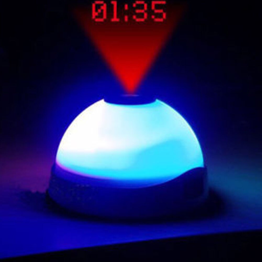 Digital Alarm Clock Time Projection Mini Kids Alarm Night Light LED Display Colour Change Children Room Table Clock Decoration