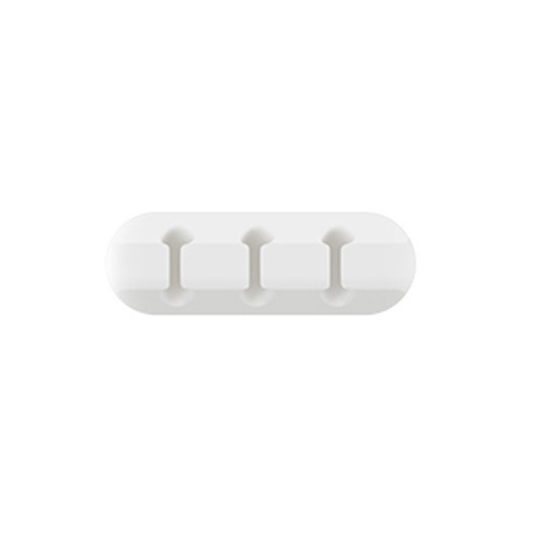 USB-kabelorganizer Siliconen kabelhaspel Desktop Netjes beheer Clips Kabelhouder voor muis Toetsenbord Draadorganizer Hoofdtelefoon: YELLOW