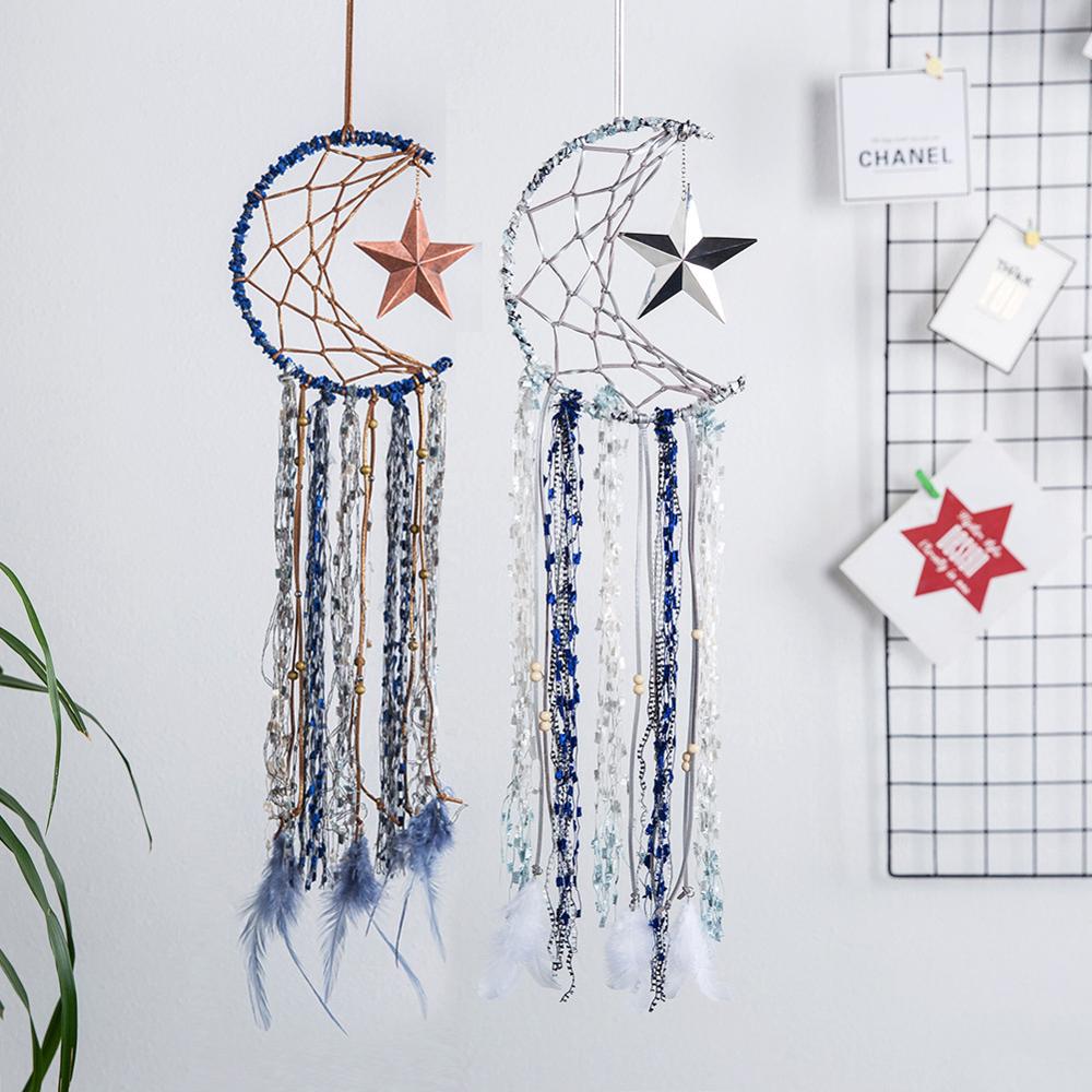 Moon Star Dream Catcher Decor Babykamer Decoratie Muur Opknoping Beddengoed Bumpers Kids Party Kids Meisjes Kamer Decor