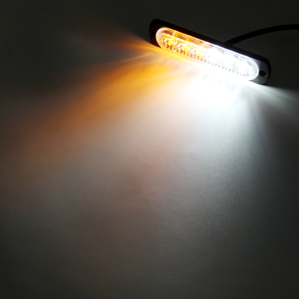 Bogrand 12-24V Synchroniseren Led Strobe Signaal Waarschuwingslampje Bar Security Alarm Grill Oppervlak Mount Lampkop Knipperende Lamp