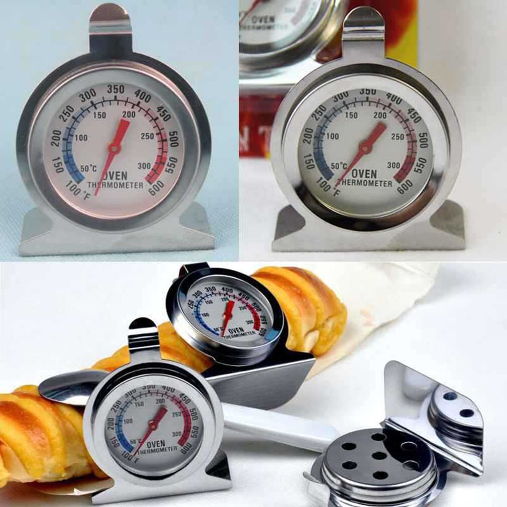 Roestvrijstalen oventhermometer kookvoedsel vlees wijzerplaat temperatuurmeter keuken oventhermometer meetinstrument keukengadget