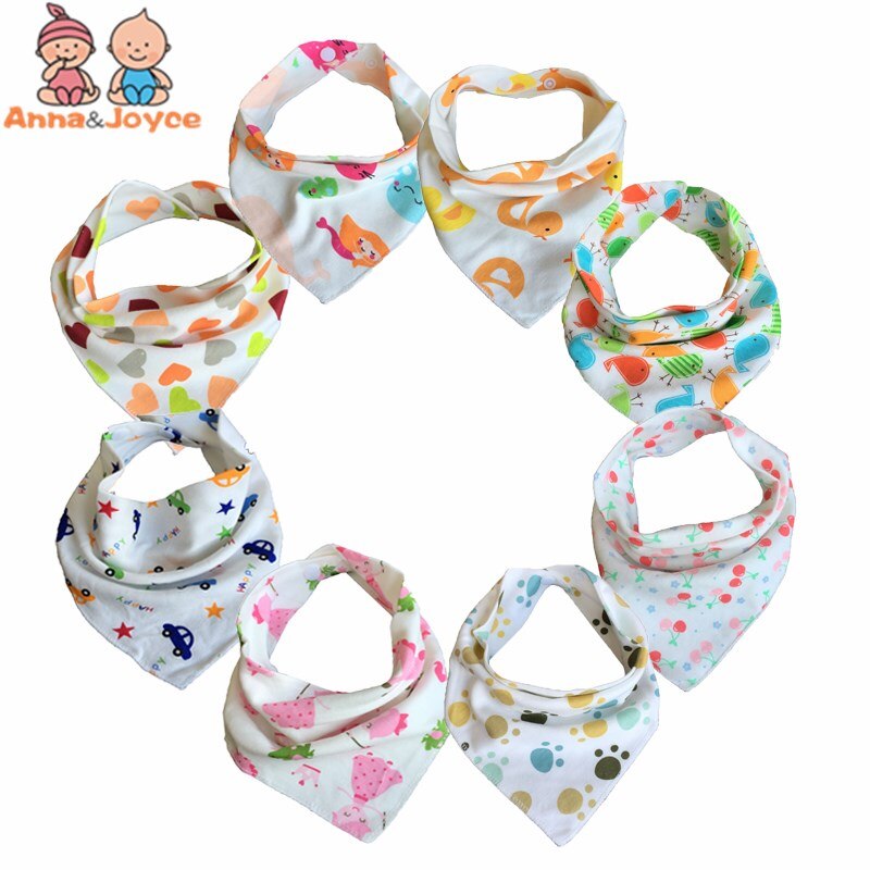 Bavoirs en coton pour bébés, 20 pièces/lot, écharpe de tête triangulaire, foulard pour garçons et filles, Bandana Dribble