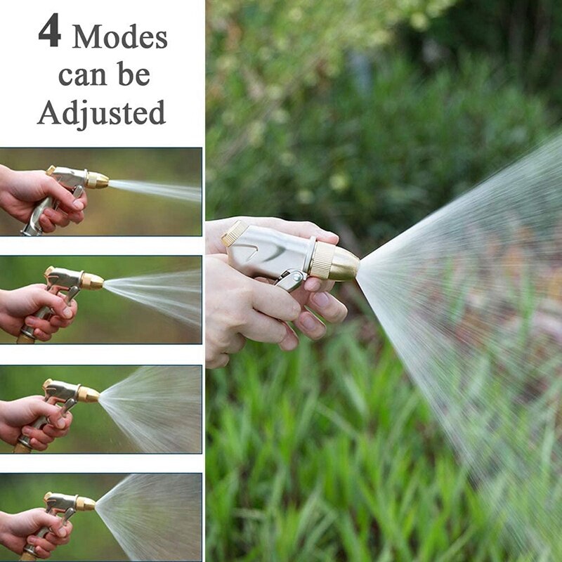 Metal High Pressure Garden Shower / All Metal Garden Sprayer Adjustable Water Flow for Garden Irrigation, Car Wash