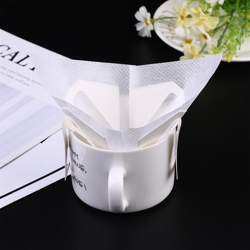 20Pcs/lot Disposable Drip Paper Coffee Filter Home Office Drip Coffee Filter Hanging Pour-Over Coffee Coffee Filter Bag Paper