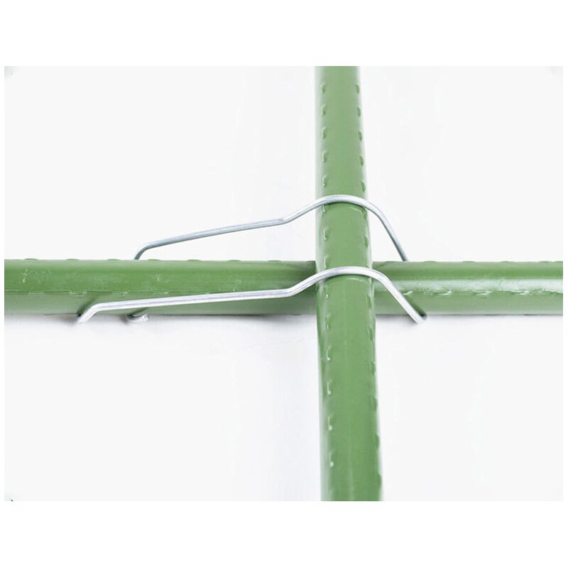 Plant Cages Connector Vegetable Trellis Wire Clip Plantn Cages Steel Buckle Fixing Clamp for Build Home Garden Greenhouse Plant