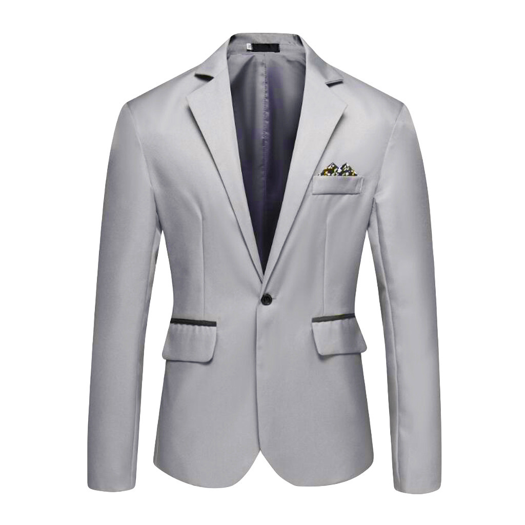 Pop Männer Blazer Stilvolle Casual Solide Blazer Business Hochzeit Party Outwear Mantel Anzug Tops Herren Mantel Blazer