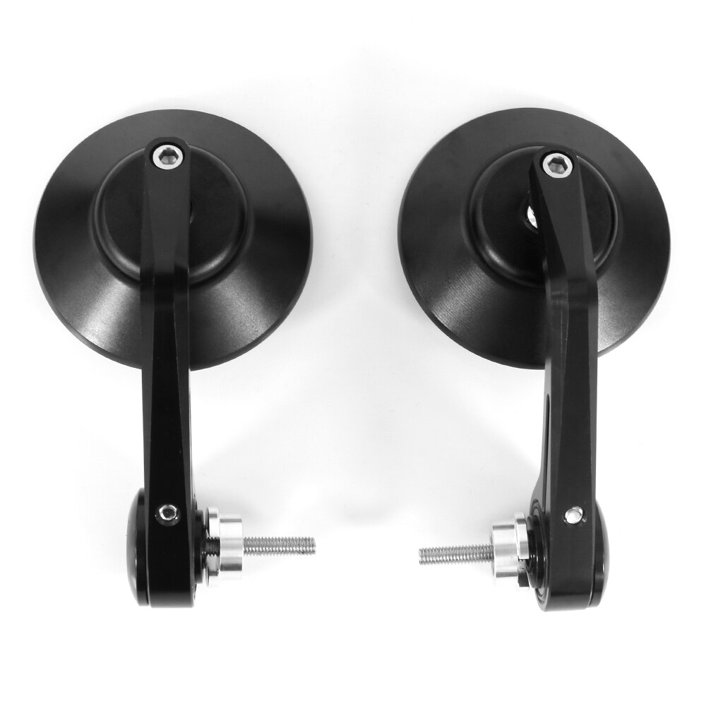 Motorcykel cnc styret ende spejle passer til yamaha yzf -r1 yzf -r15 yzf -r1m yzf -r6 r1 r15 r16 r1m bakspejl: Sort