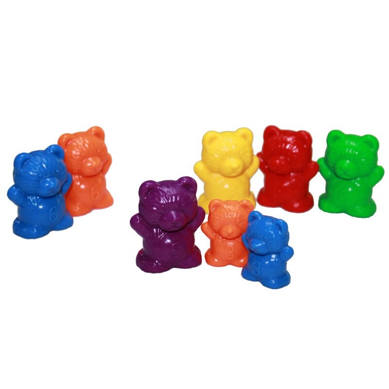 Tellen Beer Game Gewicht Baby Speelgoed 3G/6G/9G/12G Kids Experiment Math materialen Kleurrijke Matching En Sorteren Speelgoed: Dark Khaki