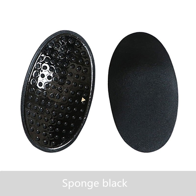 1 Paar Herbruikbare Schoudervullingen Voor Womens Kleding Siliconen Anti-Slip Push-Up Natuurlijk Zachte Onzichtbare Verborgen Geen lijm Kussens: Sponge Black