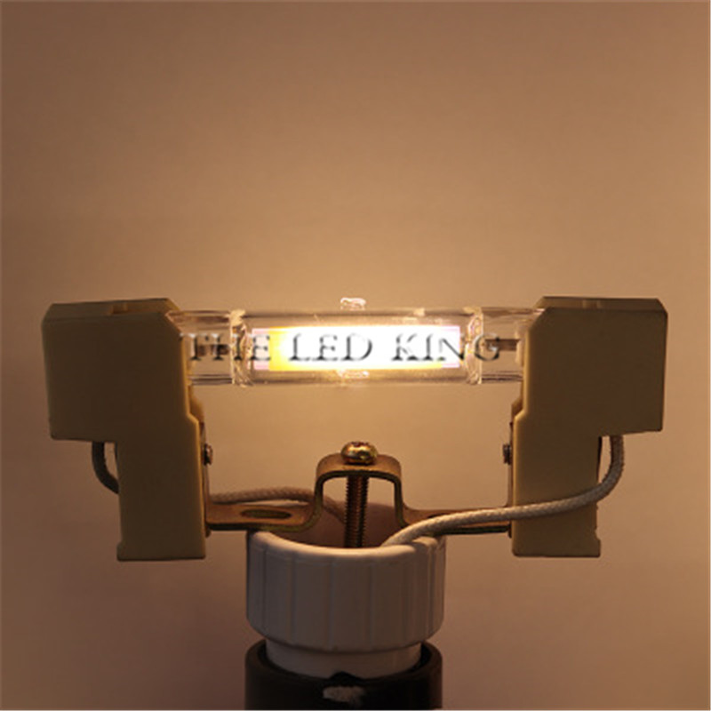 R7S Led 118 Mm 78 Mm Dimbare Cob Lamp Glazen Buis 15W 30W Vervangen Halogeen Lamp Licht ac 220V 230V R7S Spotlight