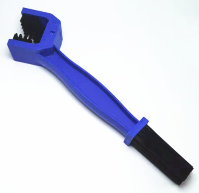 Cepillo de limpieza de cadena de bicicleta, cepillo Grunge de plástico para ciclismo y motocicleta, limpiador para exteriores, herramientas bisiklet: Azul