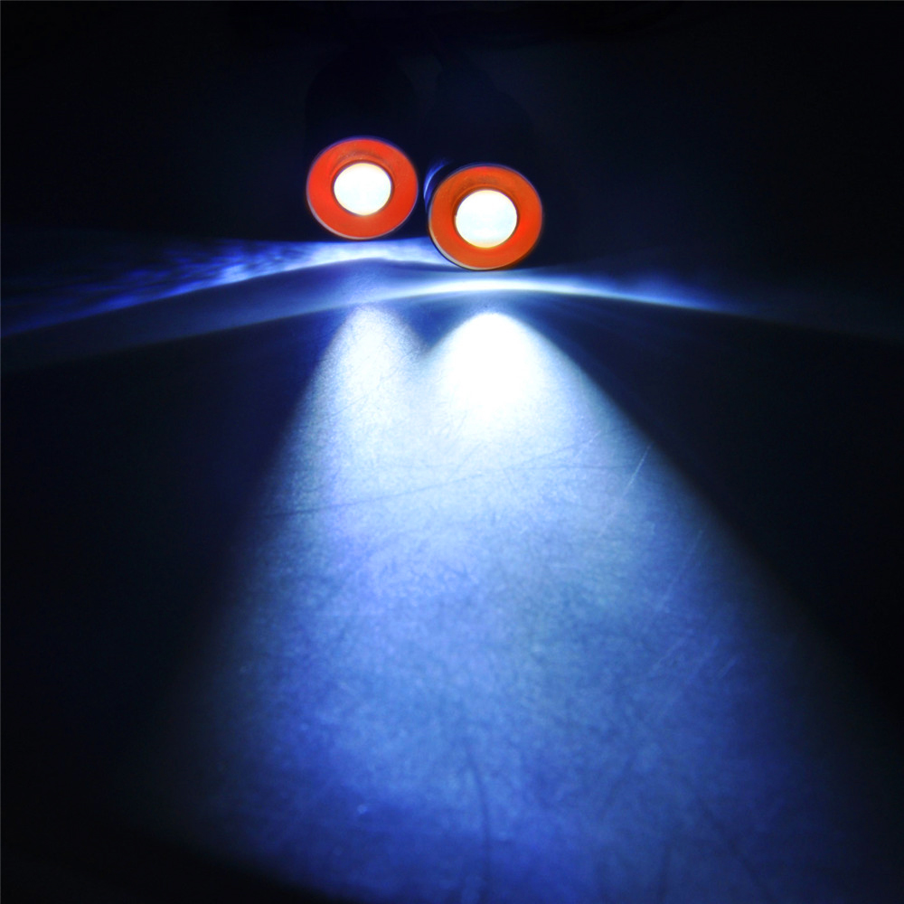 AXSPEED RC coche luz LED Ojos de Ángel y demonio faro 4,2 v-6v 10mm/13mm/17mm/22mm para 1:10 RC Rock Crawler Axial SCX10: Verde militar