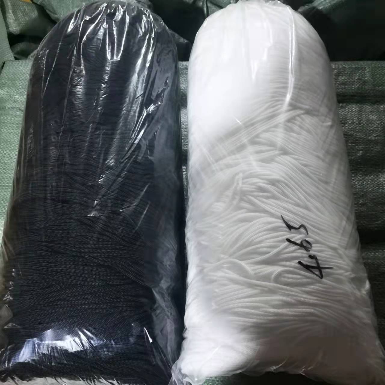 Environmental protection polypropylene rope black-and-white PP yarn braided binding rope packing Rope Nylon basketball net