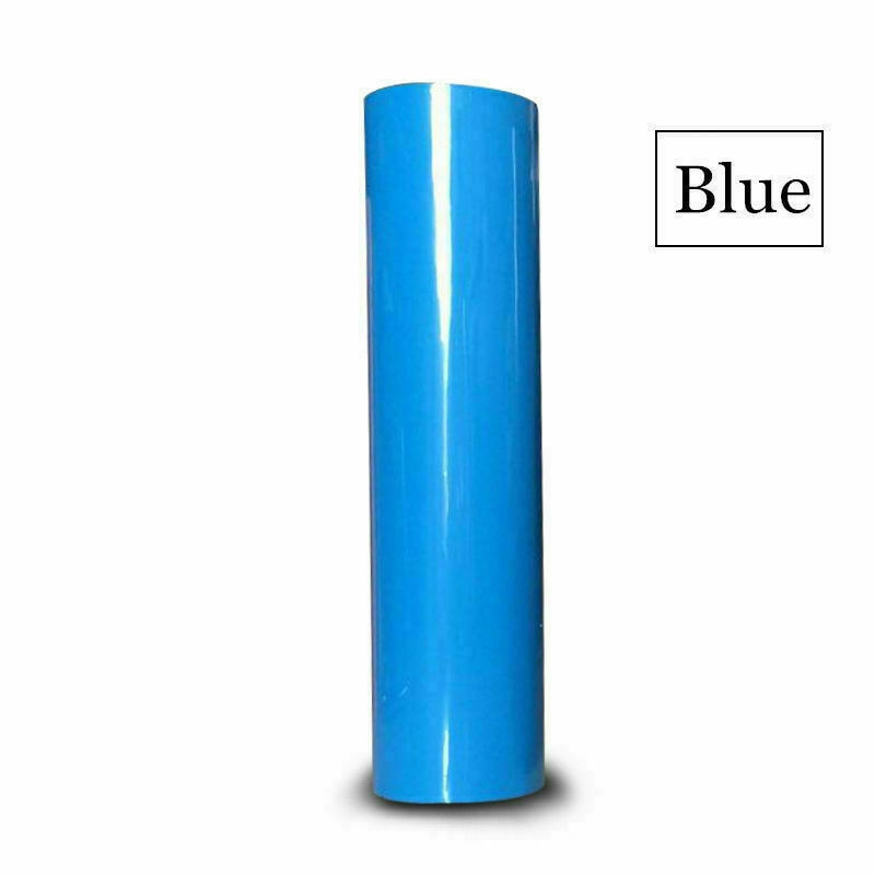 Camiseta de transferencia de calor de PU, vinilo textil, película de Cricut, troquelado de vinilo, 20x100cm, materiales de papel, decoraciones para camisetas, ropa: Blue
