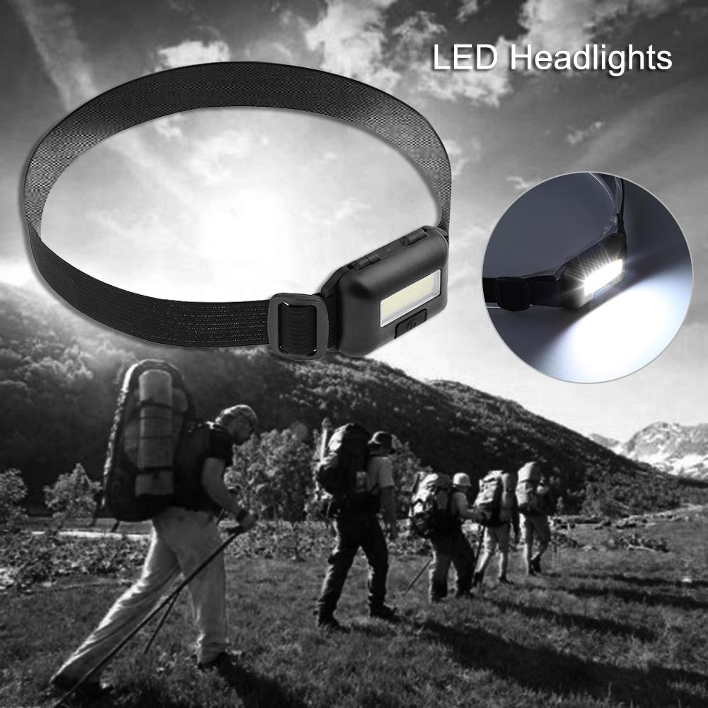Mini forlygte led 3 mode pandelampe justerbar camping lommelygte lampe lys aaa camping vandreture nat fiskeri flash hovedbånd lommelygter