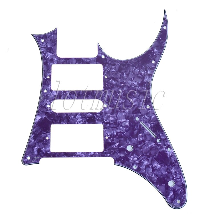 Kmise Electric Guitar Pickguard Replacement Scratch Plate HSH 3 Ply 11 Colors Available: Purple Pearl