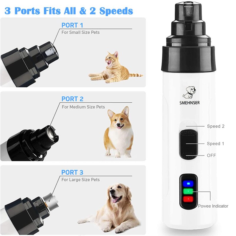 Nagel Clipper Für Hunde Nagel Clippers Haustier Grinder Kurze Unhas Gato Für Katzen Hund Nagel Clipper USB Tier Pflege Trimmer geräuscharm