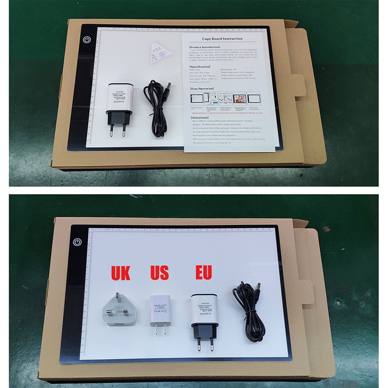 Elice 1 Set A4 Super Dunne Mini Digitale Tekening Tablet Groter Schakelaar Symbool Led Verlichten Tracing Light Tafel Voor