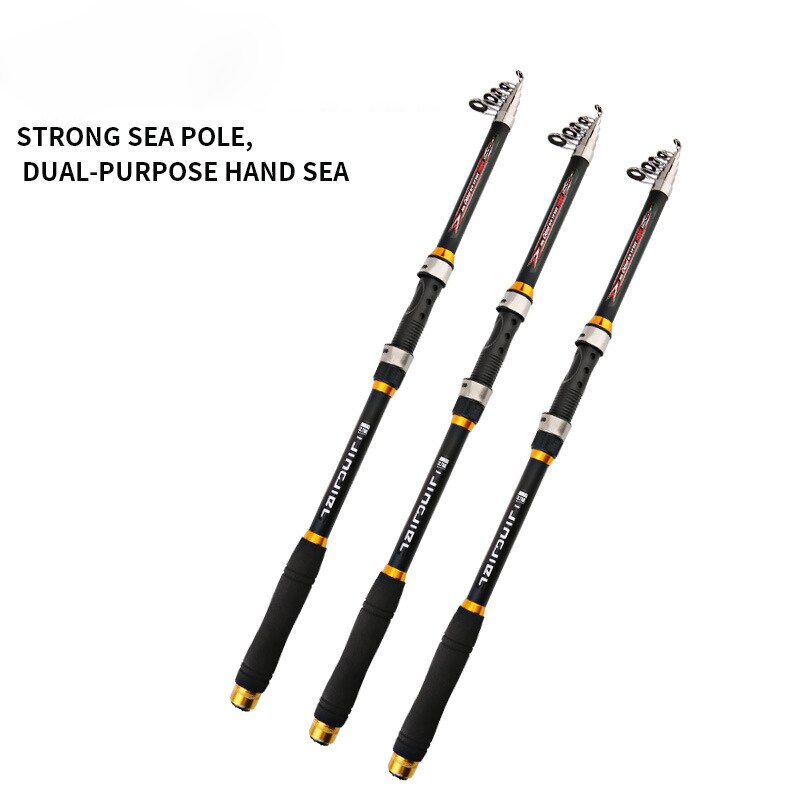 Tiro longo vara de pesca vara de pesca vara de pesca vara de arremesso vara de mão 2.1-3.6m pode pegar grandes objetos muito forte