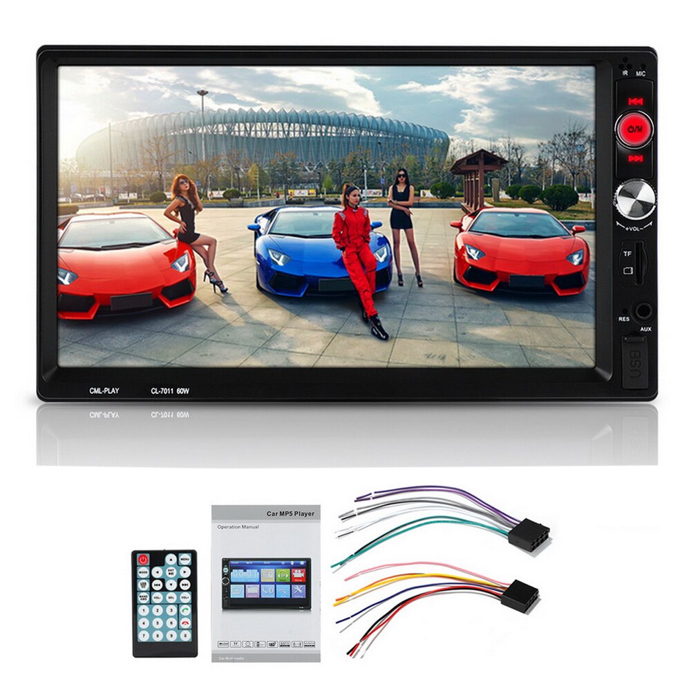 Autoradio 7011B radio cassette player Bluetooth HD Remote Control TF USB Aux-in 7 Inch 2 DIN Car Radio Car MP5 Player